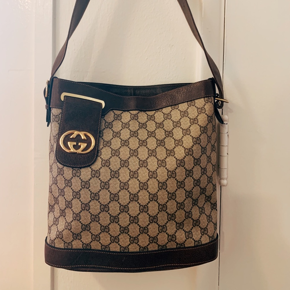 Vintage Gucci Brown Canvas